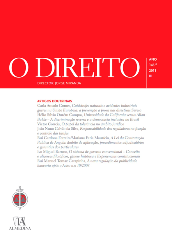 O DIREITO - ANO 143 (2011) - Nº III