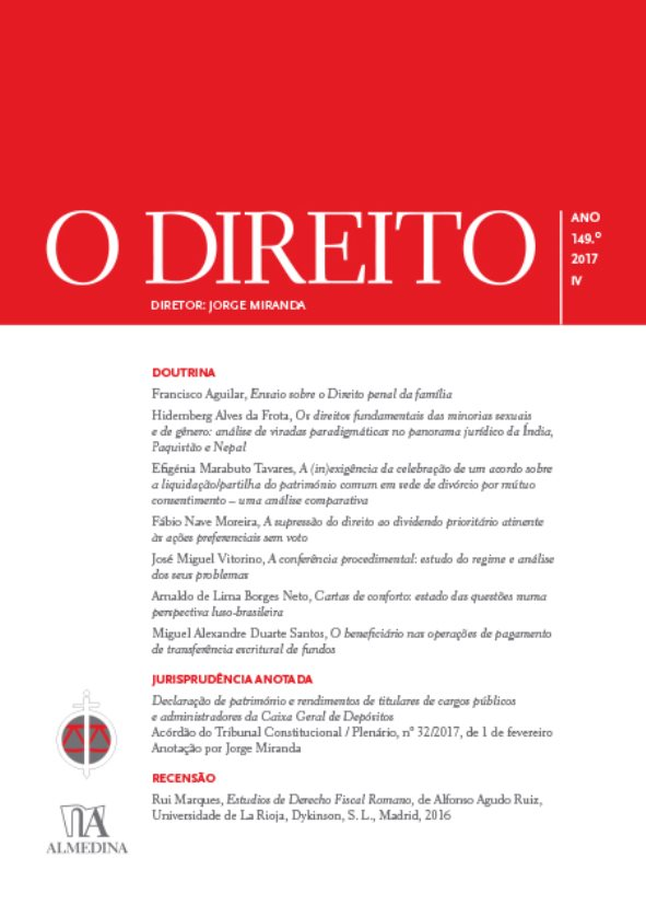 O DIREITO - ANO 149 (2017) - Nº IV